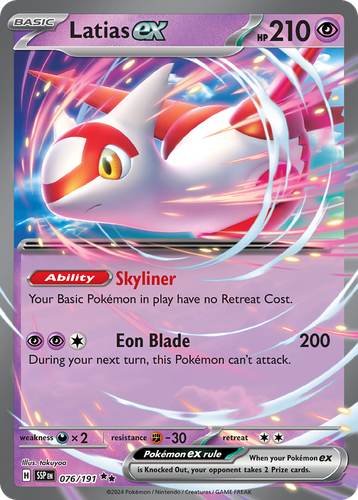 Latias ex 76, Surging Sparks