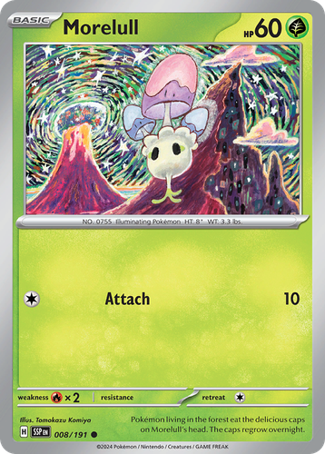 Morelull Pokémon TCG card art