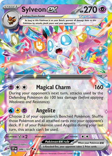 Sylveon ex #86 from Surging Sparks - Double Rare - Illustrated by 5ban Graphics