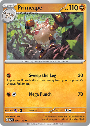 Primeape 99, Surging Sparks