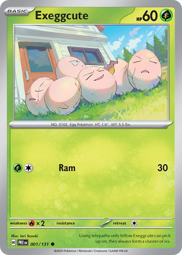 Exeggcute Pokémon TCG card art