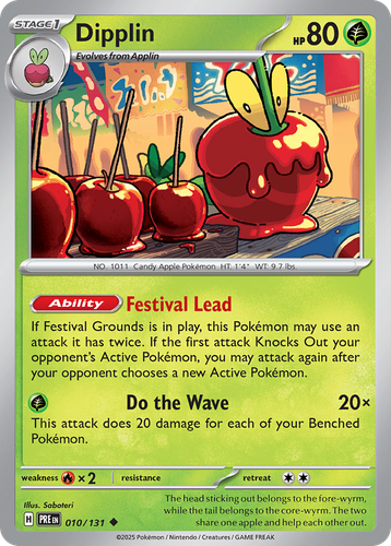 Dipplin Pokémon TCG card art