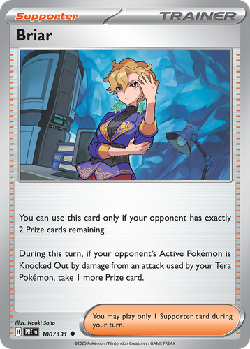 Briar #100 from Prismatic Evolutions - Uncommon - Illustrated by Naoki Saito