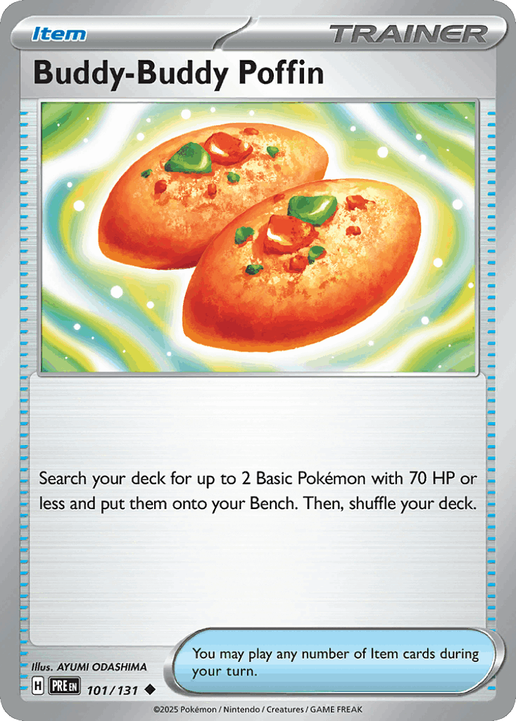 Buddy-Buddy Poffin #101 from Prismatic Evolutions - Uncommon - Illustrated by AYUMI ODASHIMA