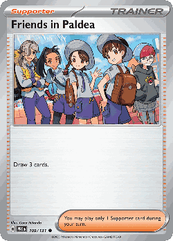 Friends in Paldea Pokémon TCG card art