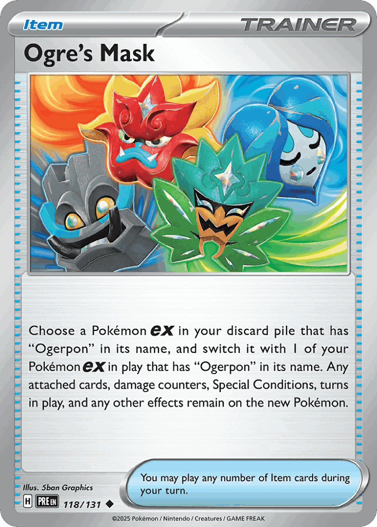 Ogre's Mask #118 from Prismatic Evolutions - Uncommon - Illustrated by 5ban Graphics