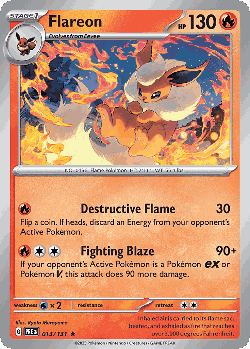 Flareon Pokémon TCG card art
