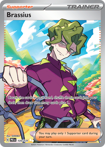 Brassius #135 from Prismatic Evolutions - Ultra Rare - Illustrated by GIDORA