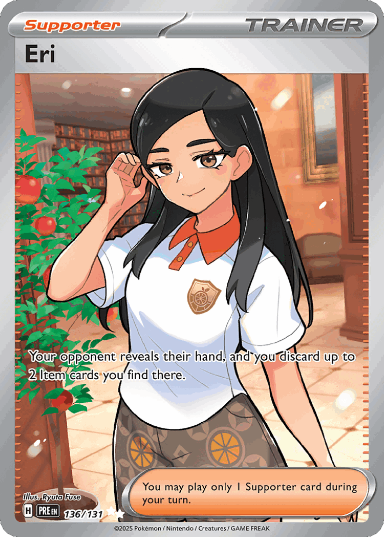 Eri #136 from Prismatic Evolutions - Ultra Rare - Illustrated by Ryuta Fuse