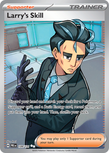 Larry's Skill #139 from Prismatic Evolutions - Ultra Rare - Illustrated by hncl