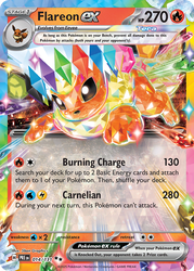 Flareon ex Pokémon TCG card art