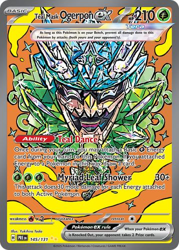 Teal Mask Ogerpon ex 145, Prismatic Evolutions