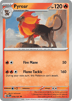 Pyroar Pokémon TCG card art