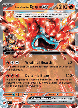 Hearthflame Mask Ogerpon ex Pokémon TCG card art