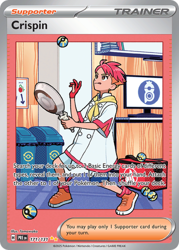 Crispin #171 from Prismatic Evolutions - Special Illustration Rare - Illustrated by Tomowaka