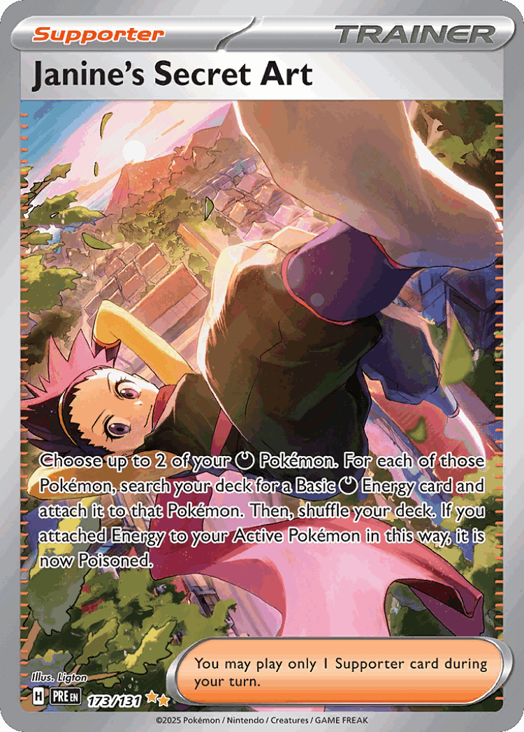 Janine's Secret Art #173 from Prismatic Evolutions - Special Illustration Rare - Illustrated by Ligton