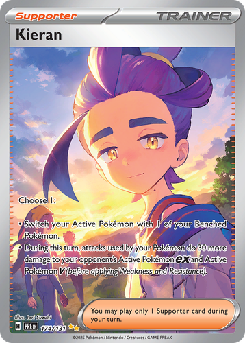Kieran #174 from Prismatic Evolutions - Special Illustration Rare - Illustrated by Iori Suzuki