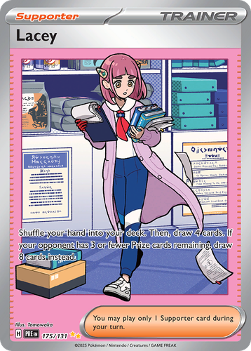 Lacey #175 from Prismatic Evolutions - Special Illustration Rare - Illustrated by Tomowaka