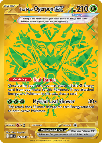 Teal Mask Ogerpon ex 177, Prismatic Evolutions