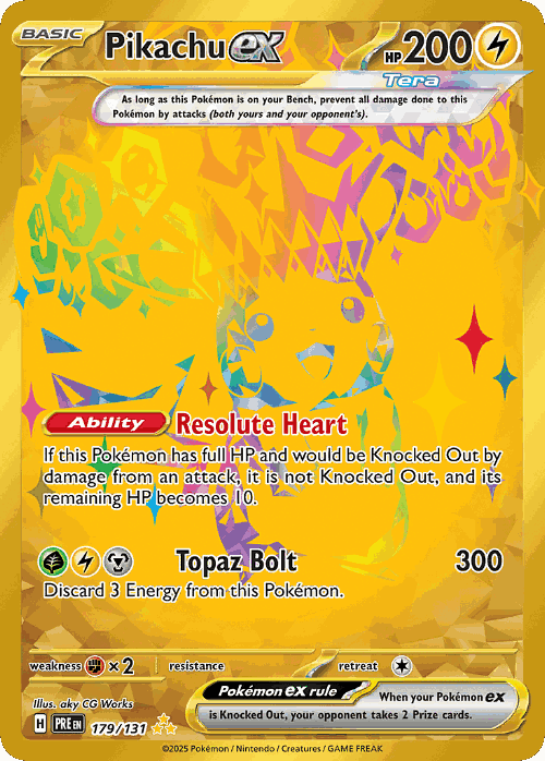 Pikachu ex 179, Prismatic Evolutions