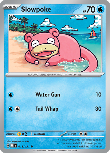 Slowpoke #18 from Prismatic Evolutions - Common - Illustrated by Natsumi Yoshida