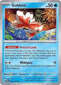 Goldeen Pokémon TCG card art