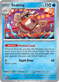 Seaking Pokémon TCG card art