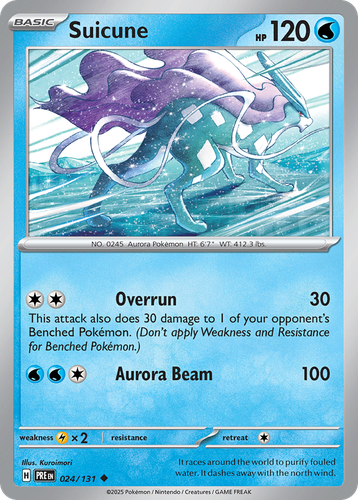 Suicune #24 from Prismatic Evolutions - Uncommon - Illustrated by Kuroimori
