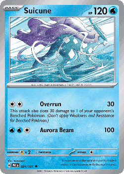 Suicune Pokémon TCG card art