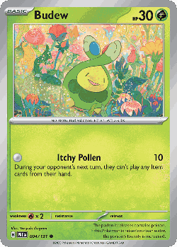 Budew Pokémon TCG card art