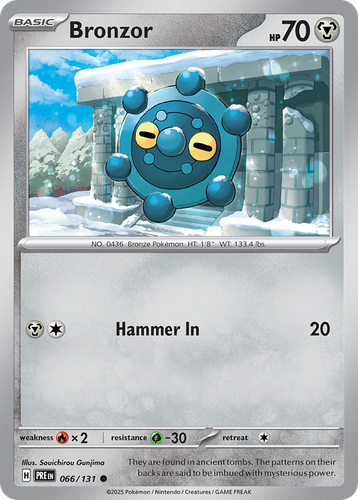 Bronzor #66 from Prismatic Evolutions - Common - Illustrated by Souichirou Gunjima