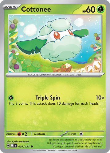 Cottonee Pokémon TCG card art