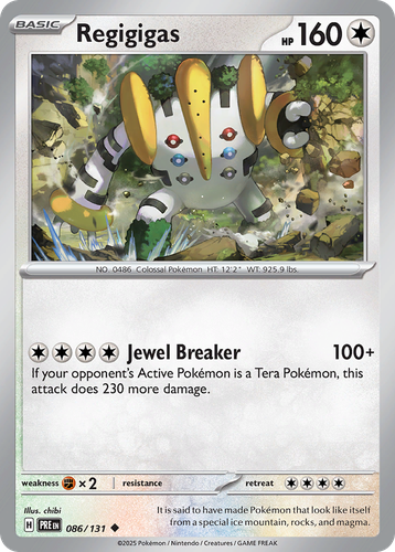 Regigigas #86 from Prismatic Evolutions - Uncommon - Illustrated by chibi