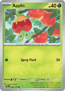 Applin Pokémon TCG card art
