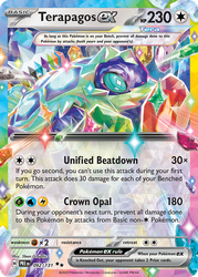 Terapagos ex Prismatic Evolutions card