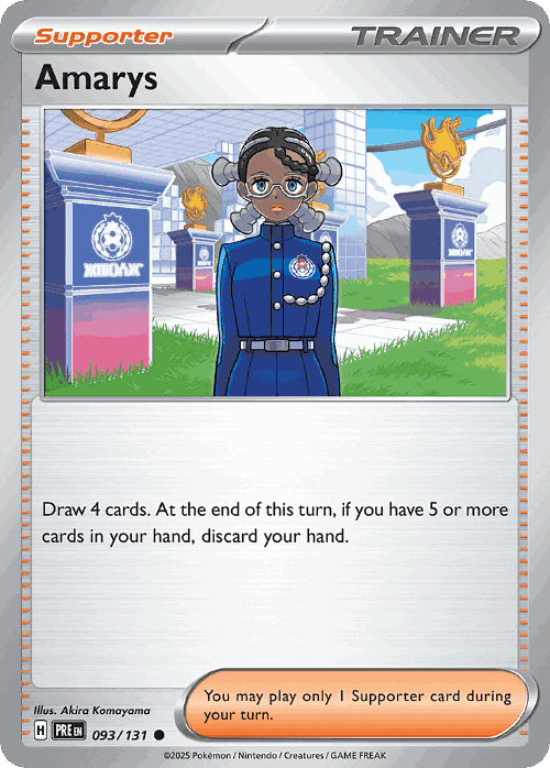 Amarys #93 from Prismatic Evolutions - Common - Illustrated by Akira Komayama