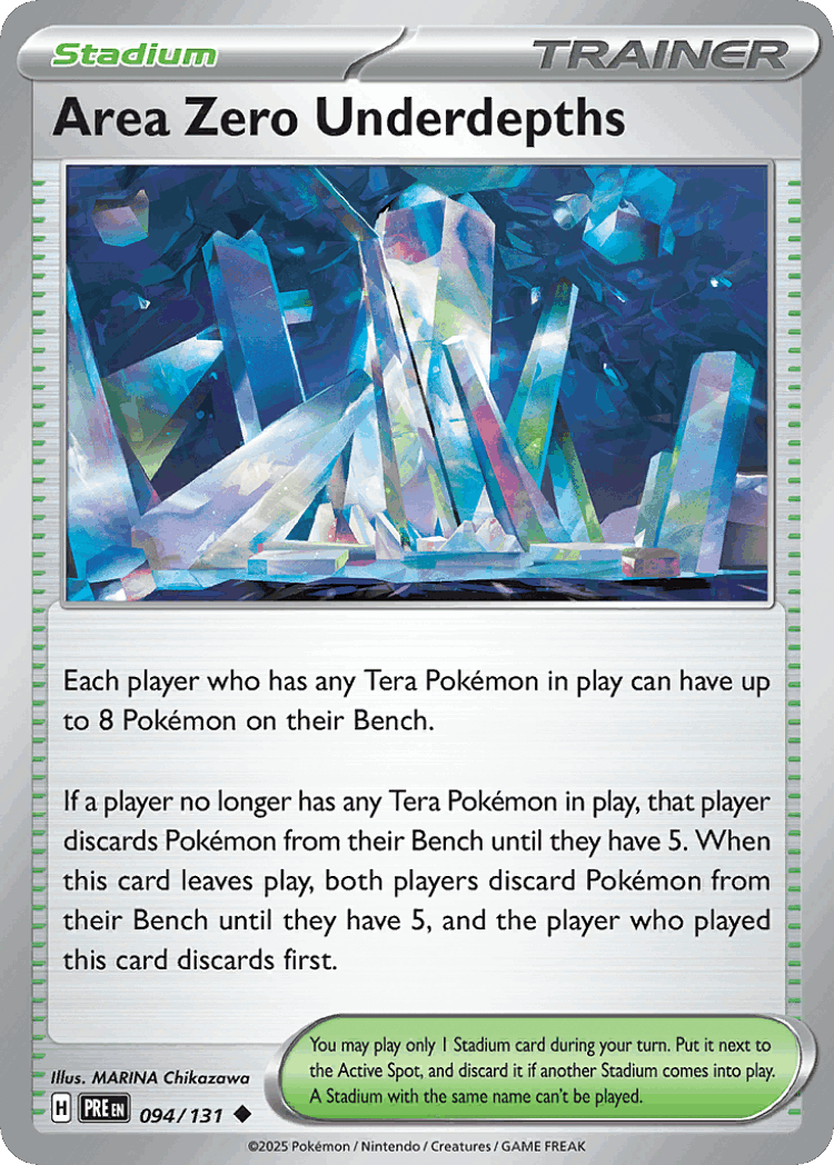 Area Zero Underdepths #94 from Prismatic Evolutions - Uncommon - Illustrated by MARINA Chikazawa