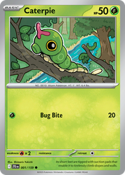 Caterpie Pokémon TCG card art