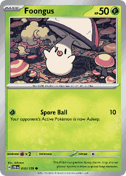 Foongus Pokémon TCG card art
