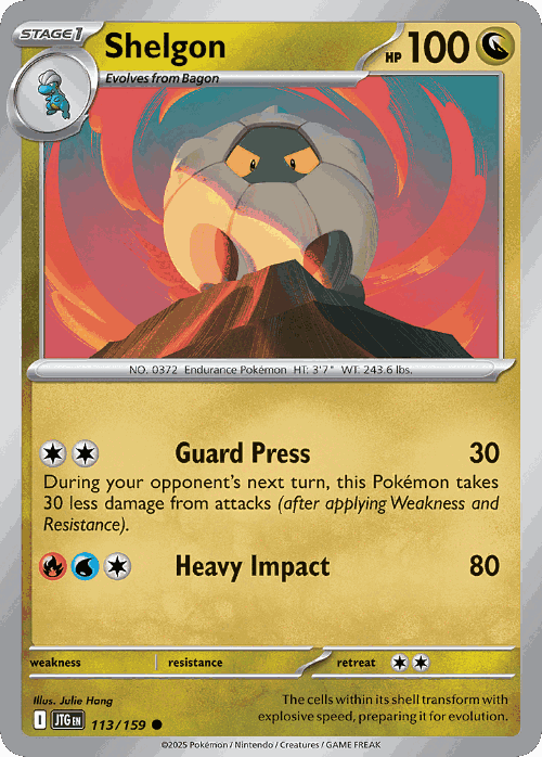 Shelgon #113 from Journey Together - Common - Illustrated by Julie Hang