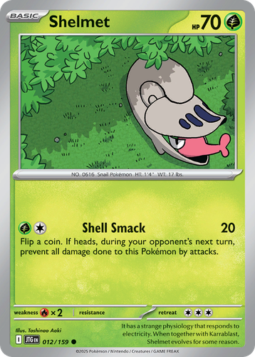 Shelmet Pokémon TCG card art
