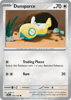 Dunsparce Pokémon TCG card art