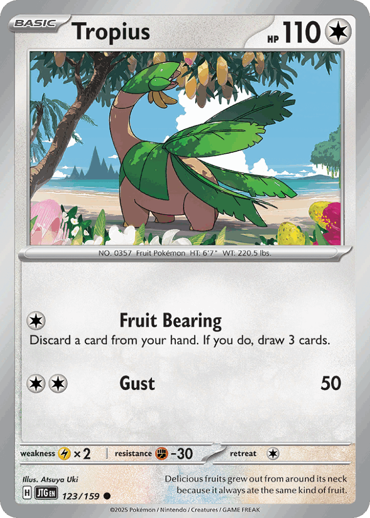 Tropius #123 from Journey Together - Common - Illustrated by Atsuya Uki