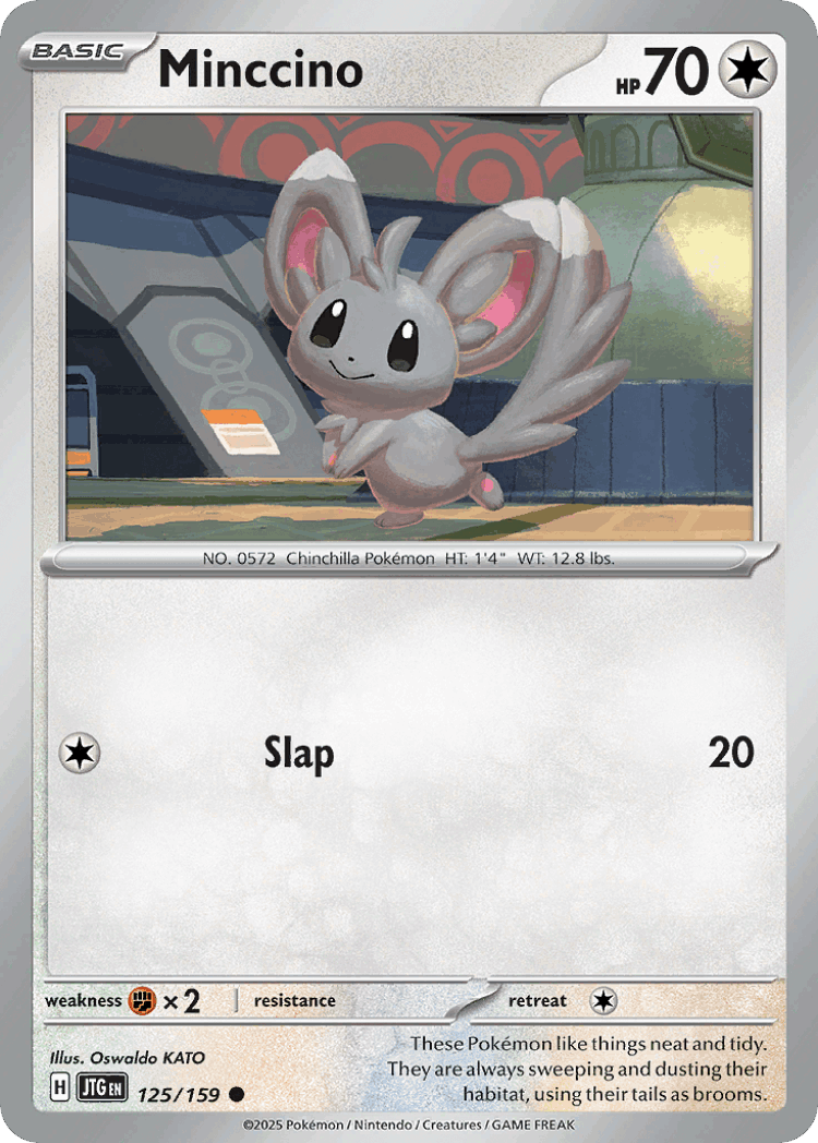 Minccino #125 from Journey Together - Common - Illustrated by Oswaldo KATO