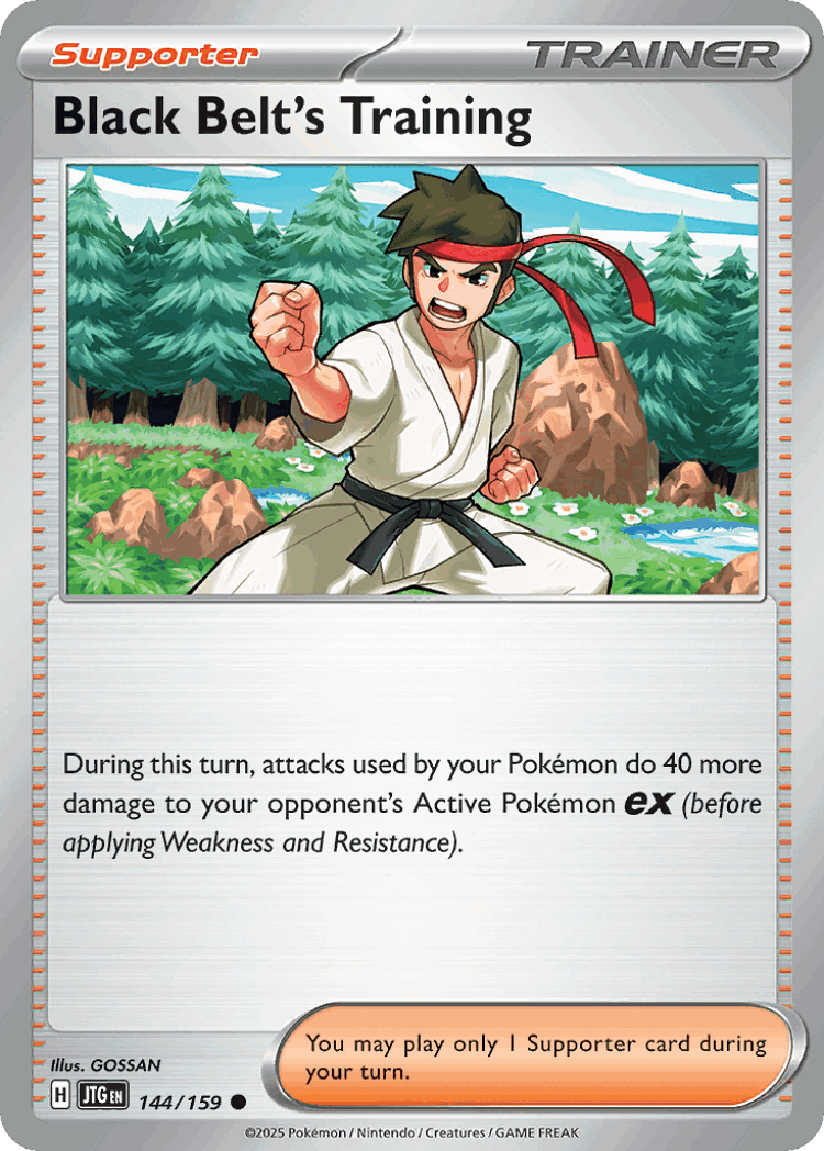 Black Belt's Training #144 from Journey Together - Common - Illustrated by GOSSAN