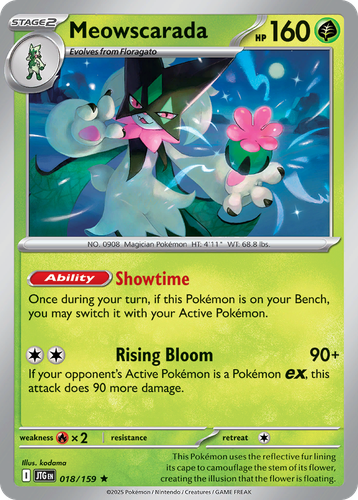Meowscarada Pokémon TCG card art