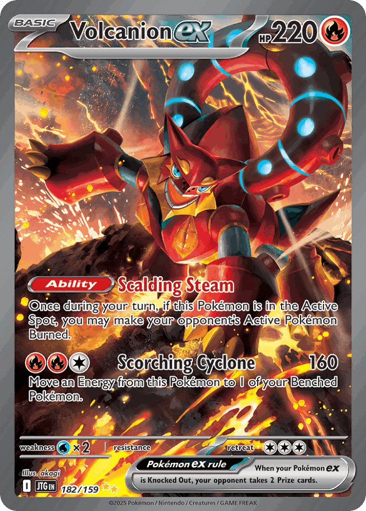 Volcanion ex #182 from Journey Together - Special Illustration Rare - Illustrated by akagi