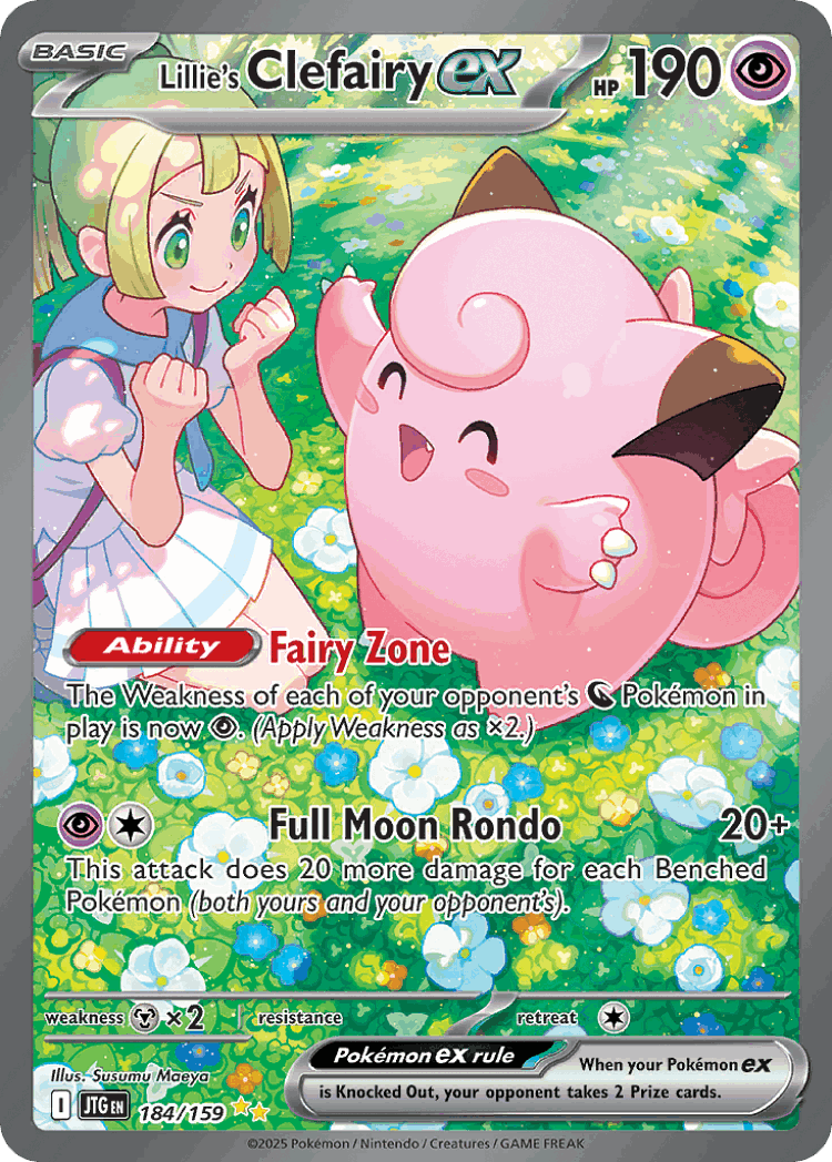 Lillie's Clefairy ex cover card