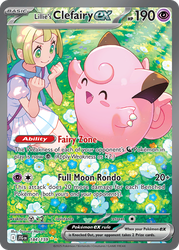 Lillie's Clefairy ex Journey Together card