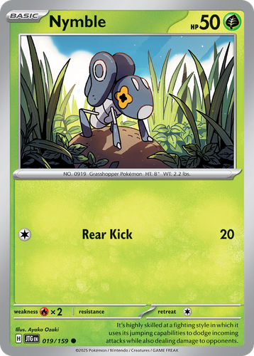 Nymble Pokémon TCG card art